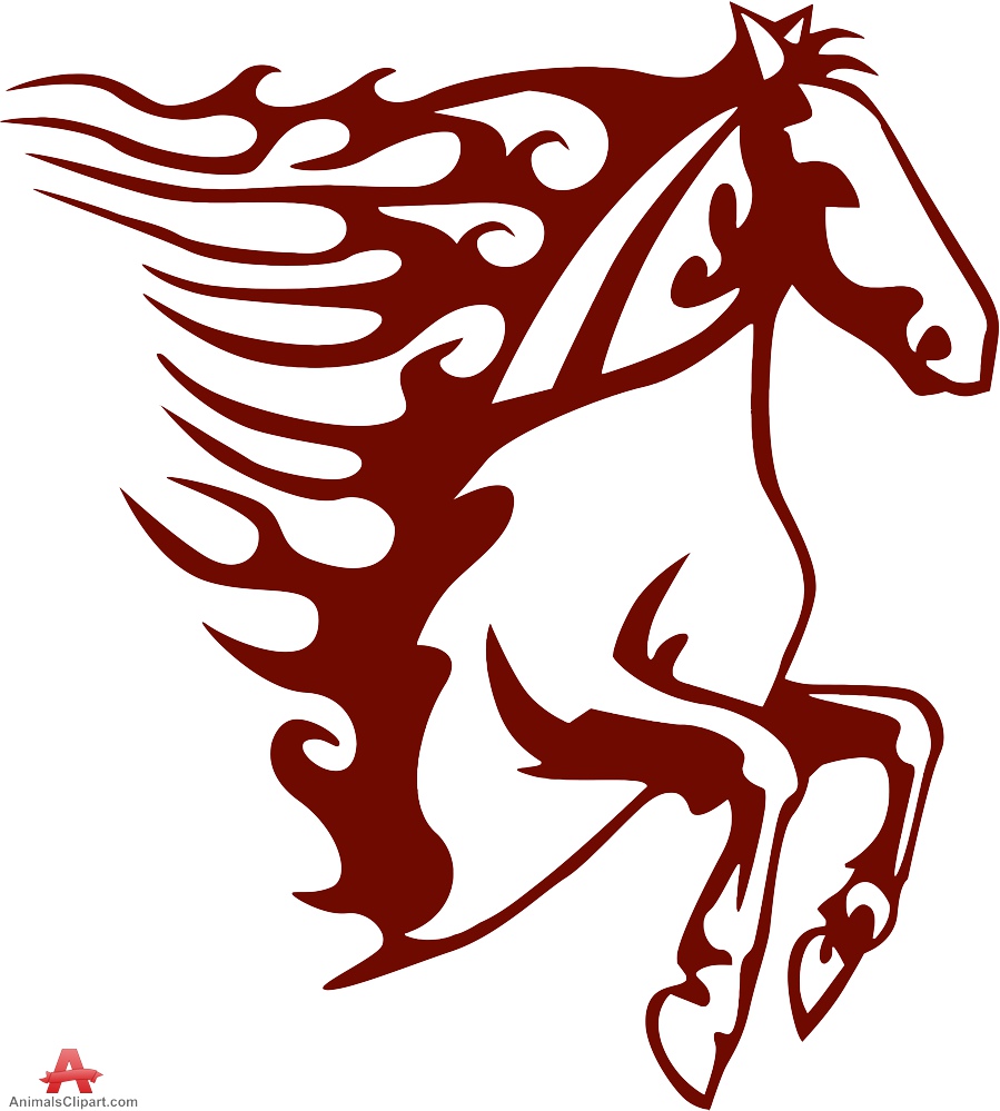 Tribal Horse Tattoo or Logo Design