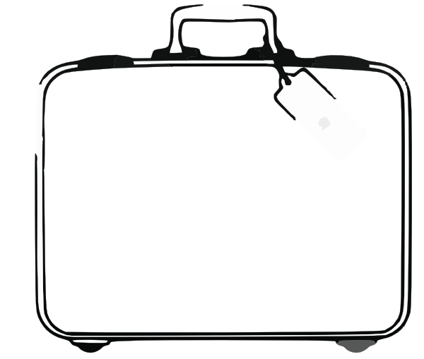 Open Suitcase Clipart