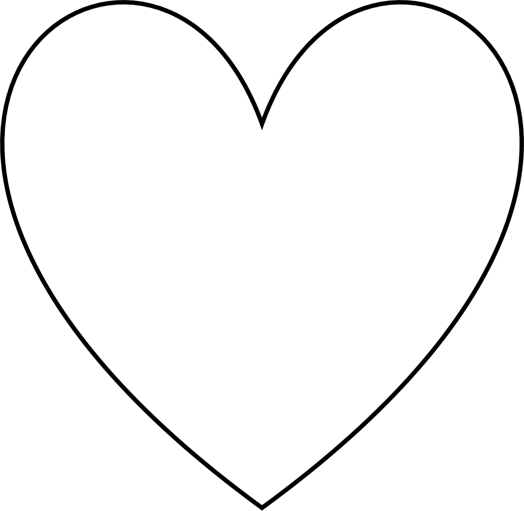 Free clipart heart shape with transparent background