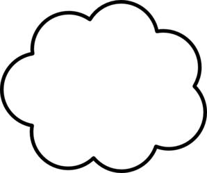 Cloud shapes clip art