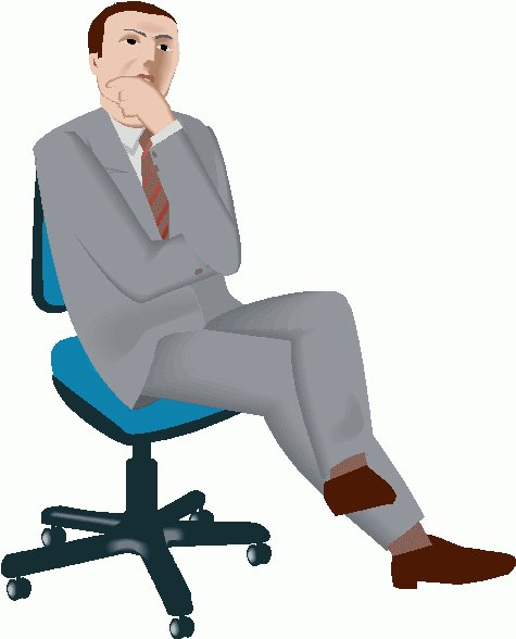 A Guy In Office Clipart