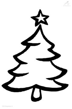 Tree outline, Clip art and Christmas trees