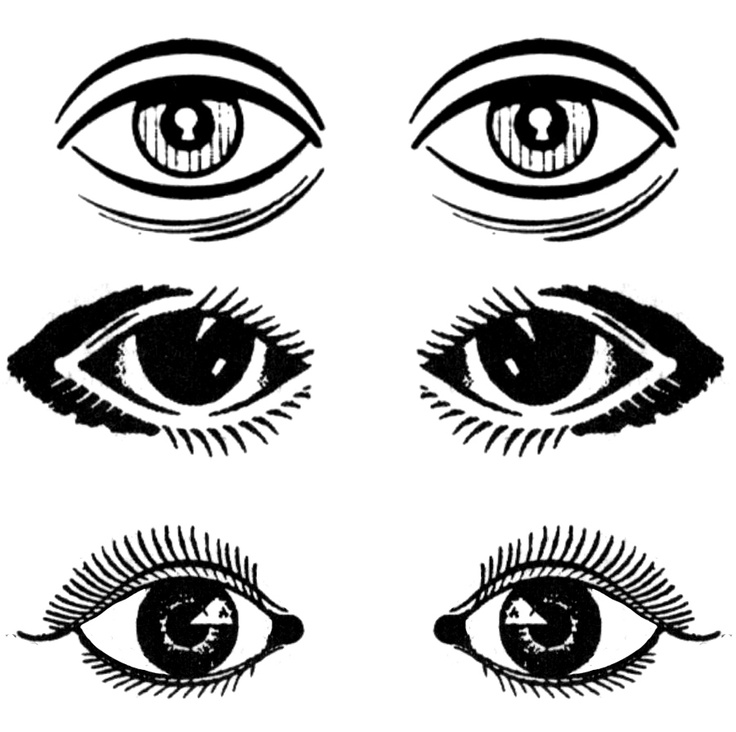 male eyes clipart for kids