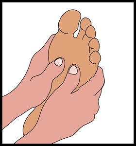 foot reflexology clipart