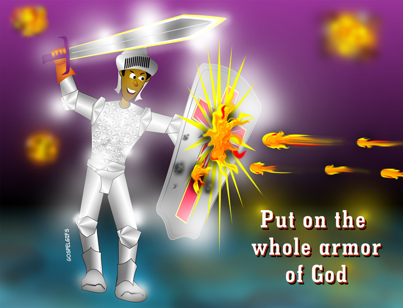 Put on the whole armor of god clip art