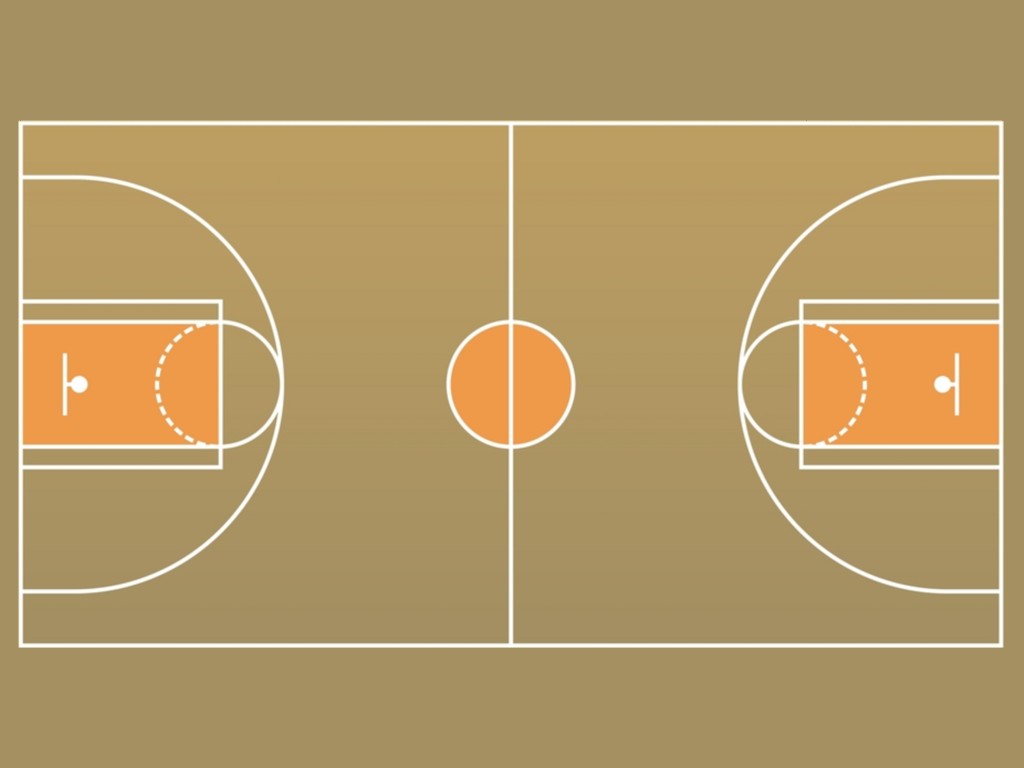 basketball court to scale - Clip Art Library
