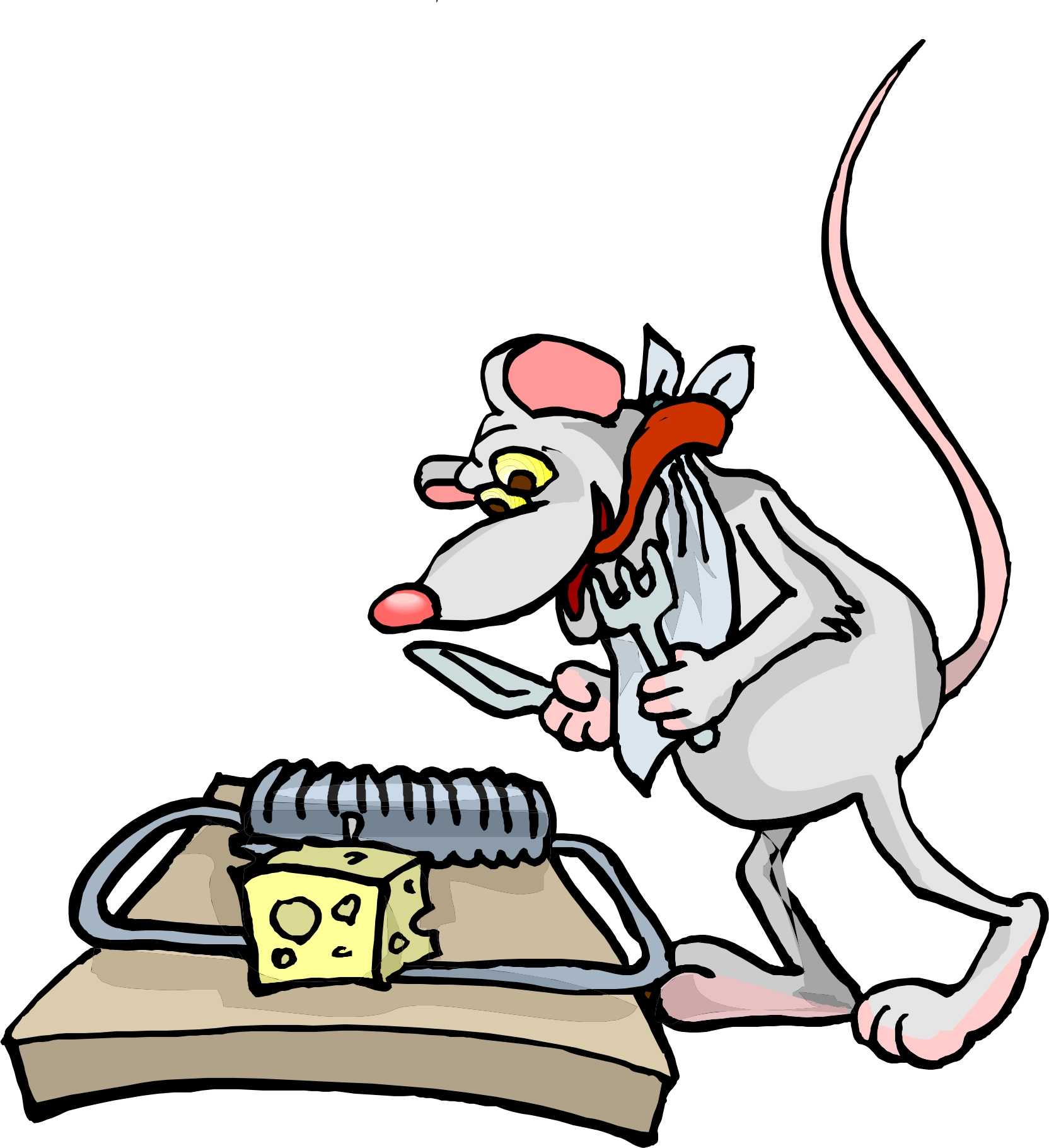 Rat in trap clipart - Clip Art Library