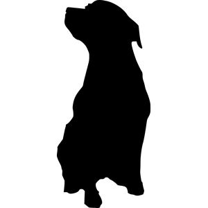 Rottweiler outline clipart, cliparts of Rottweiler outline free