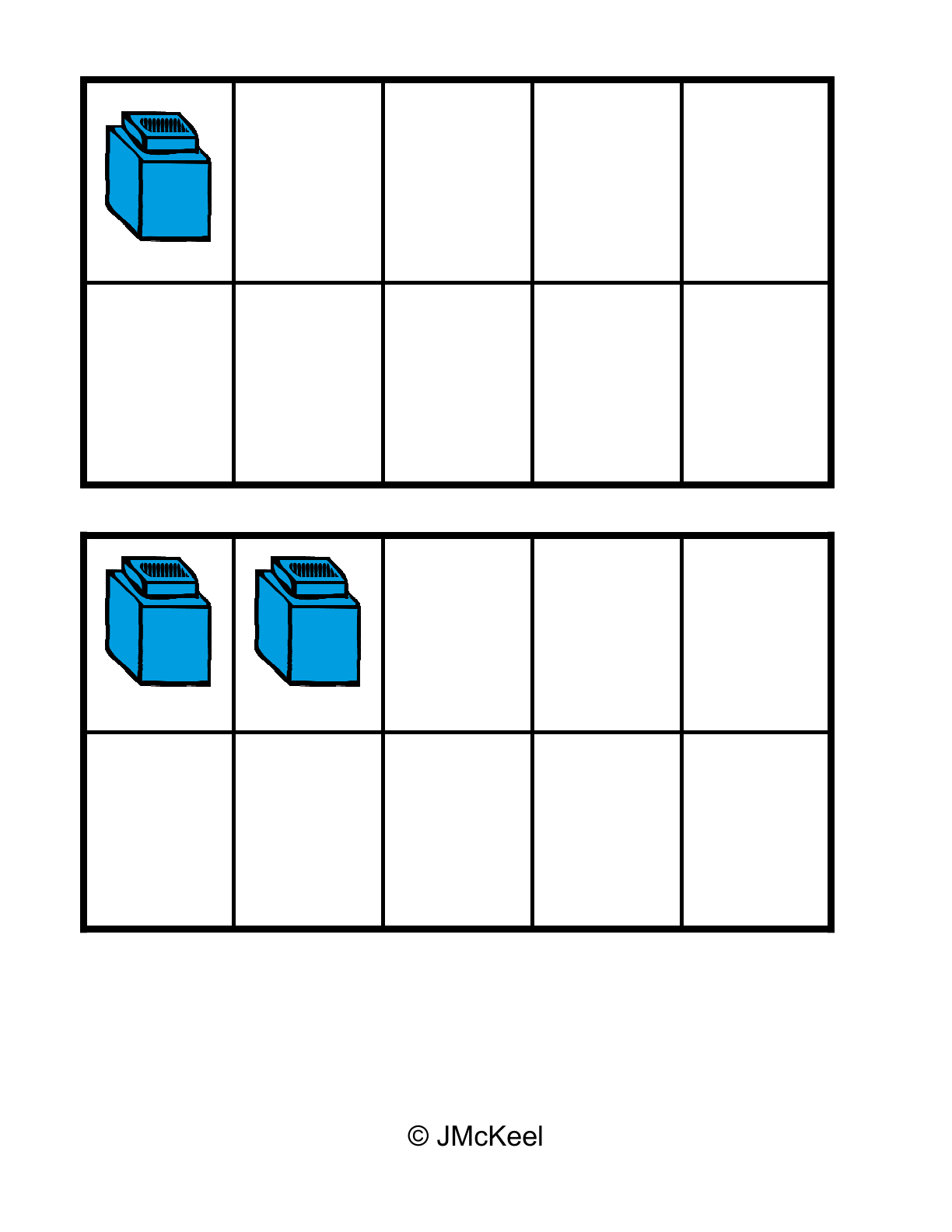 ten frame unifix cubes - Clip Art Library.