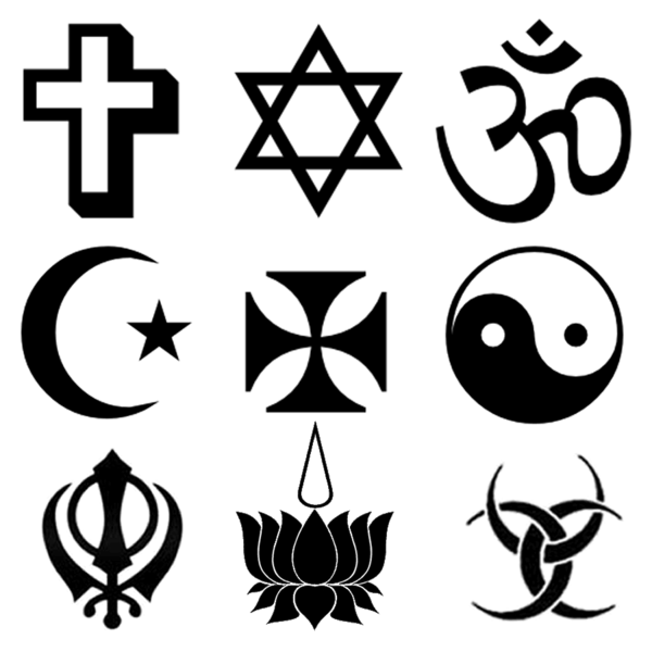Religion clipart black and white