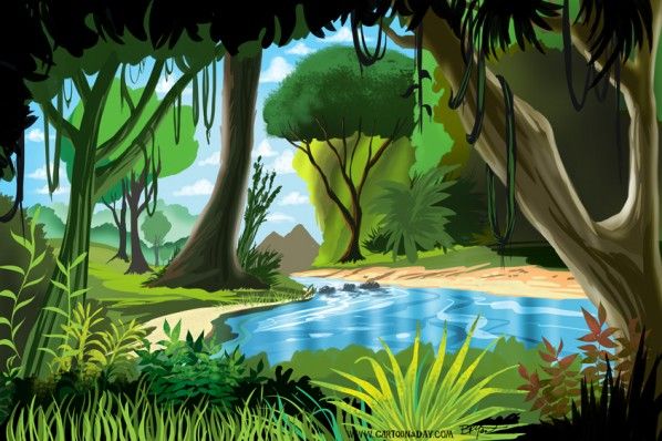 rainforest cartoon - Clip Art Library