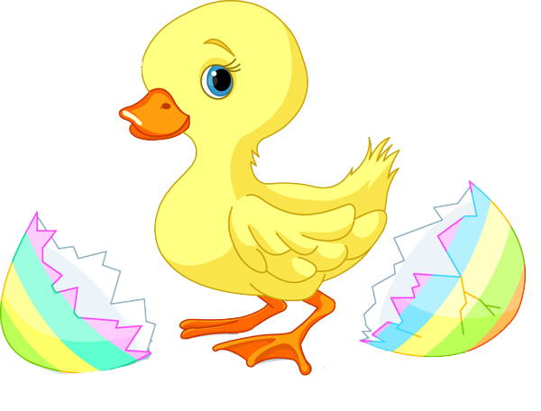 Easter ducks clipart