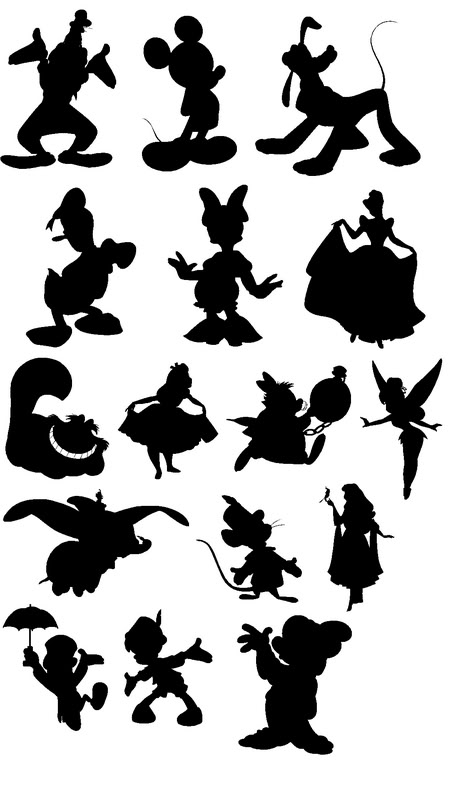 Character silhouette clipart