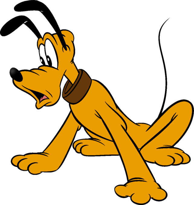 Pluto mickey mouse head clipart.