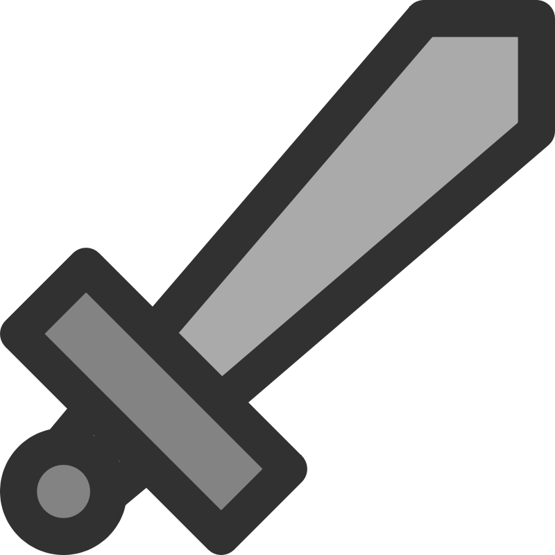 Free Clipart: Metal Sword Icon