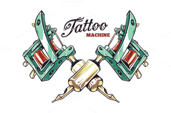 Tattoo gun clip art