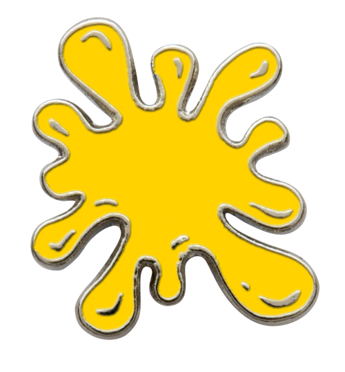 Yellow paint splatter clipart
