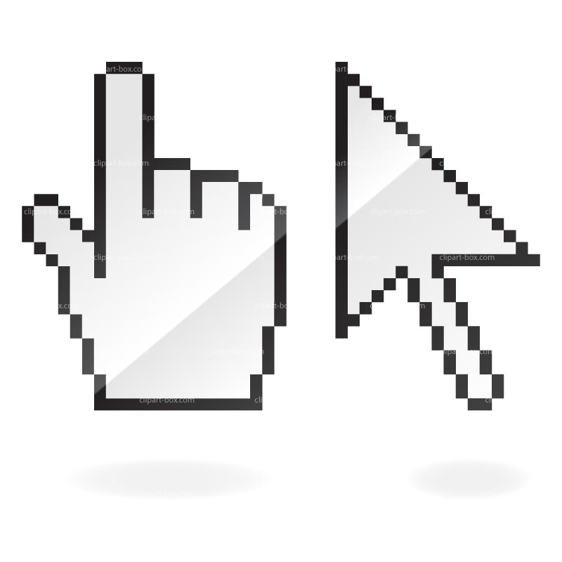 CLIPART CURSOR AND HAND ICONS