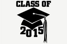 Graduation Cap 2015 Black Clipart