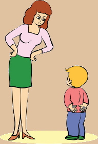 Mad Mom Cartoon Clipart
