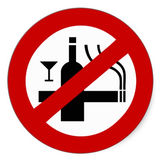 No alcohol clipart black and white