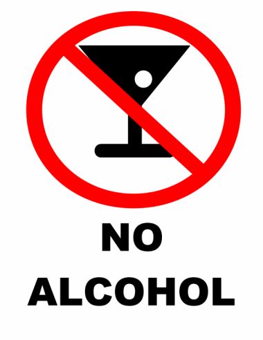 No alcohol clipart free