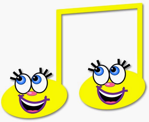 Yellow Music Notes Clipart