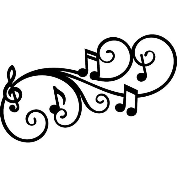 Melody Flourish Music Note SVG DXF digital by SophiesPaperHouse