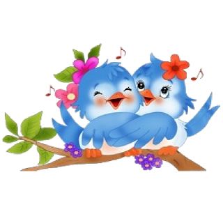 Cute Love Birds Cartoon Clip Art Image.All Bird Image Are Free