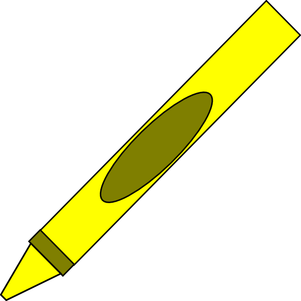 Yellow Crayon Clipart