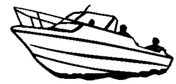 Clip Art Boat With Wakeboard Clipart