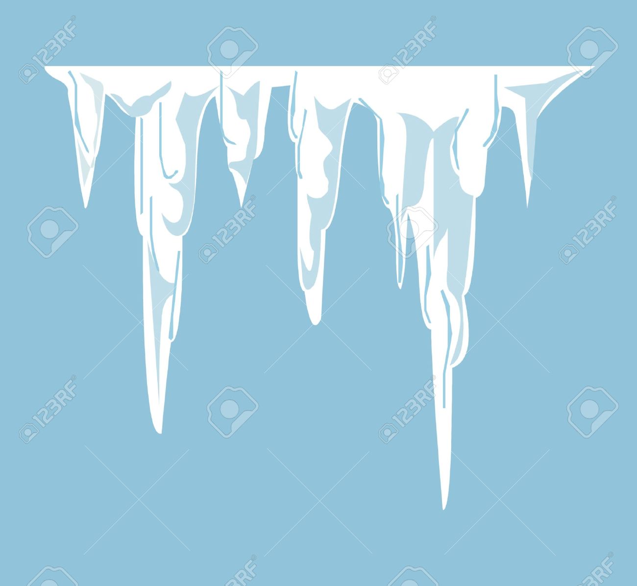 Melting ice cycles clipart color