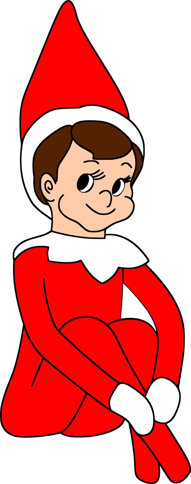 free clipart of elf on the shelf