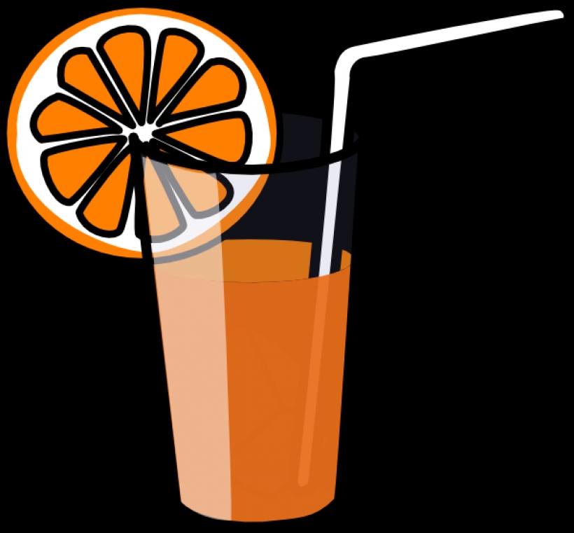 glass of juice cartoon