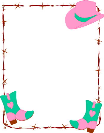 western clip art borders frames