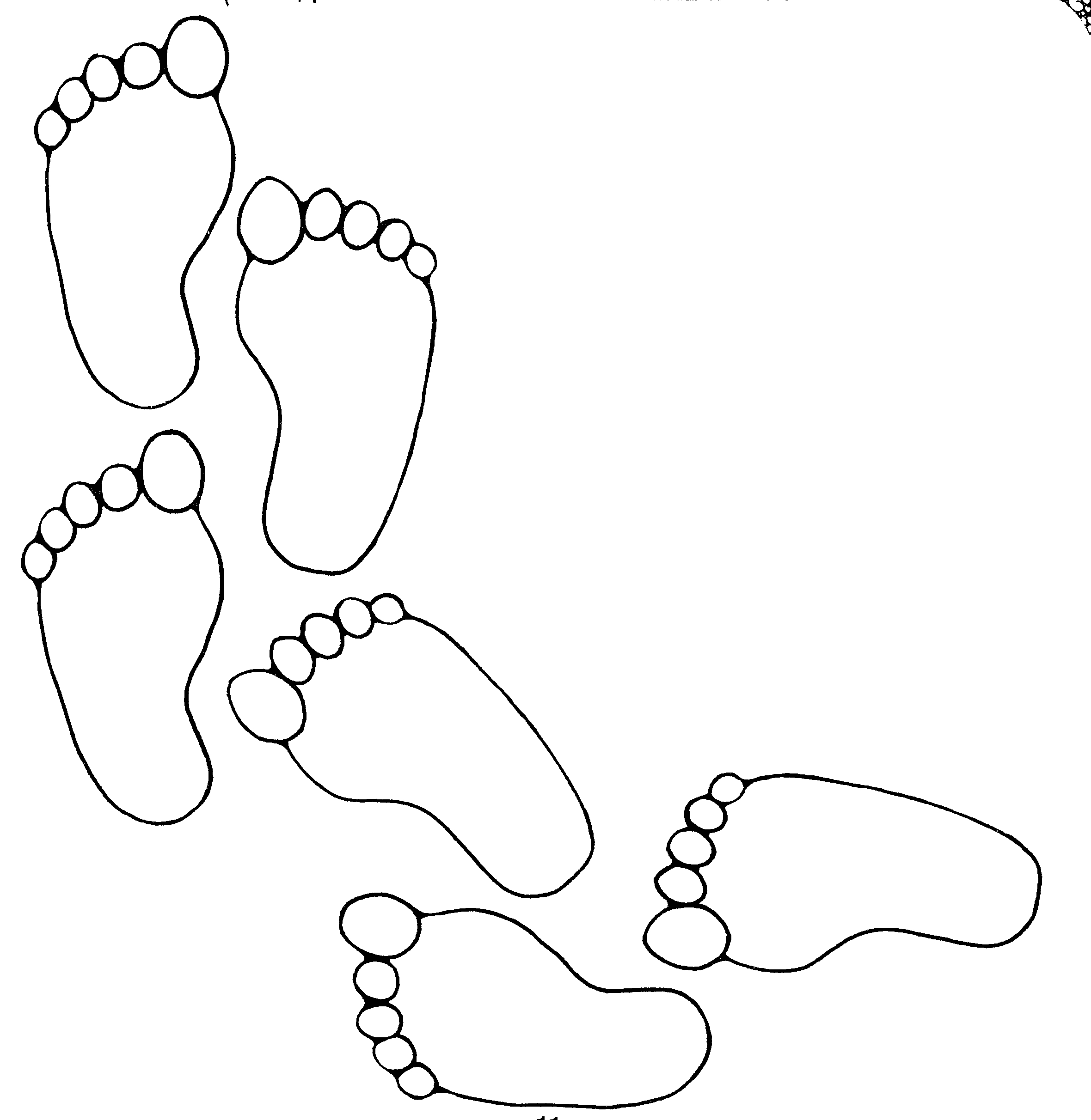 Clipart footprints walking 