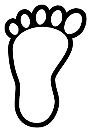 Walking Footprint Clipart 