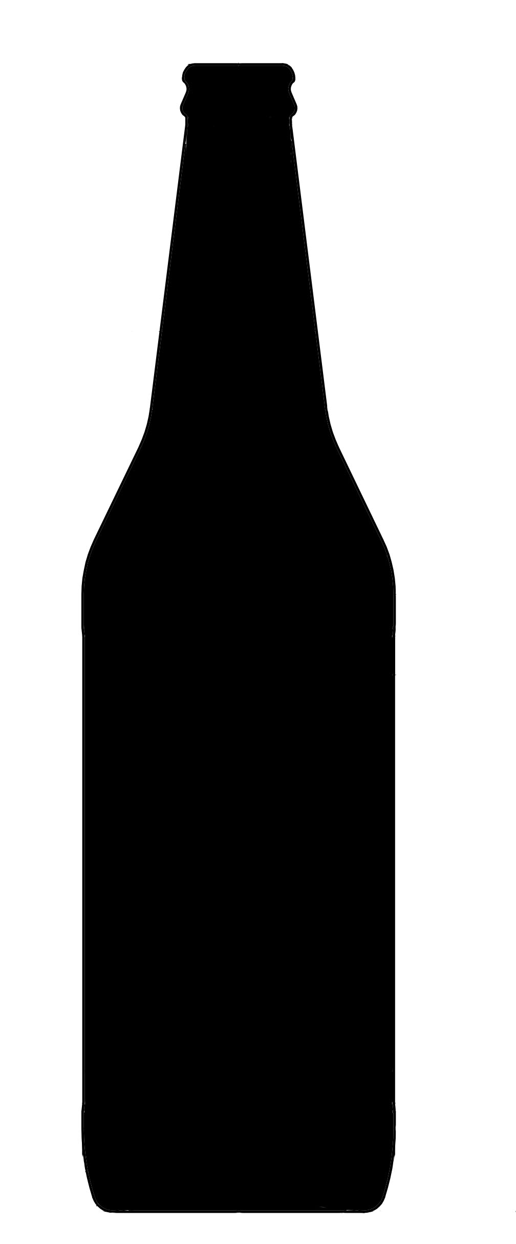 Outline Of Alcohol Pop Bottle
