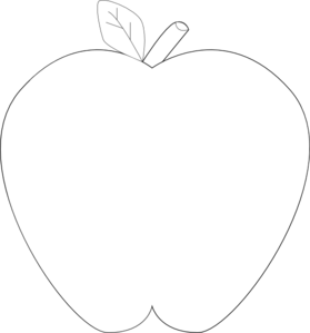 White Black Apple Clip Art at Clker