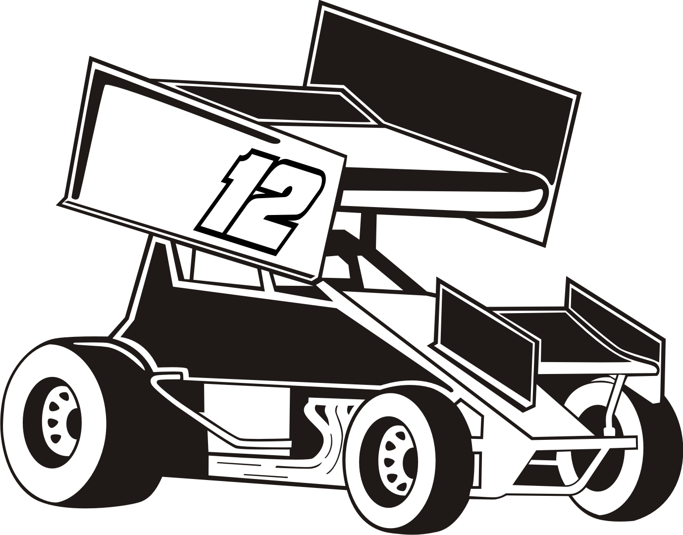 Welcome To Our E Store Sprint Car Racing - Clip Art Library