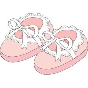 Baby shoes clip art