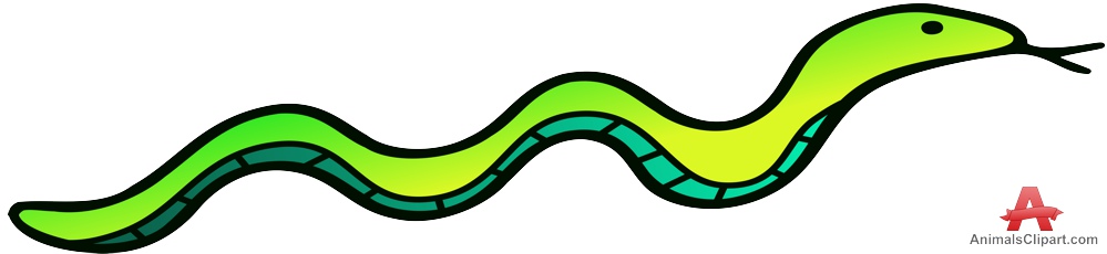 Bright Colored Snake Clipart
