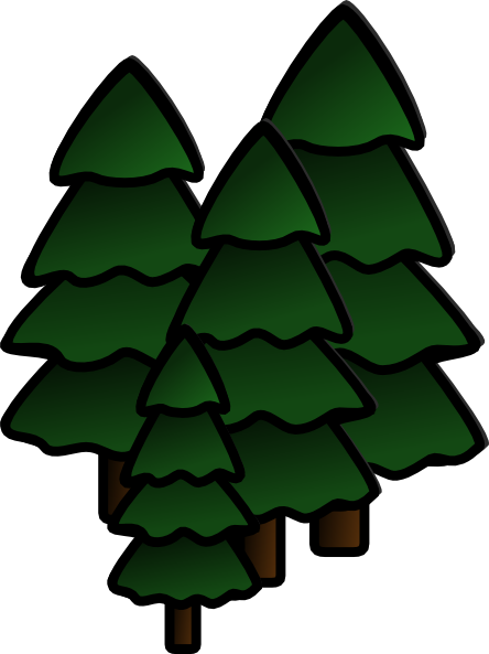 Redwood forest clipart