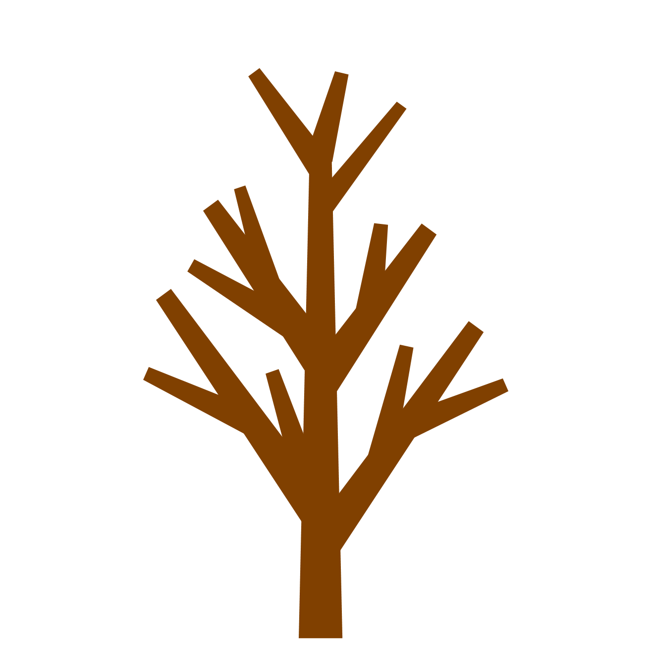 Brown Tree Without Leaves Clipart 63797