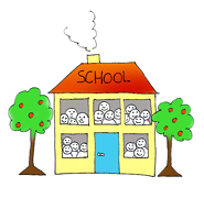 School clipart drawing
