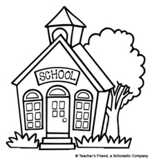 Old School House Clipart