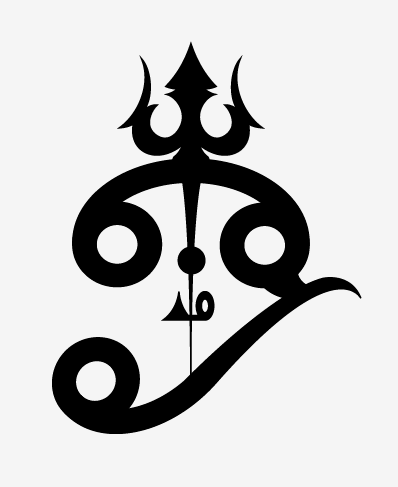 Om And Trishul Symbol
