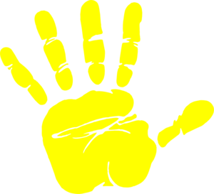 Large Hand Print Clipart