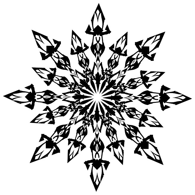Snowflake Clip Art Vp Free Vector