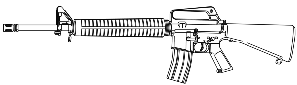 Assault rifle clip art